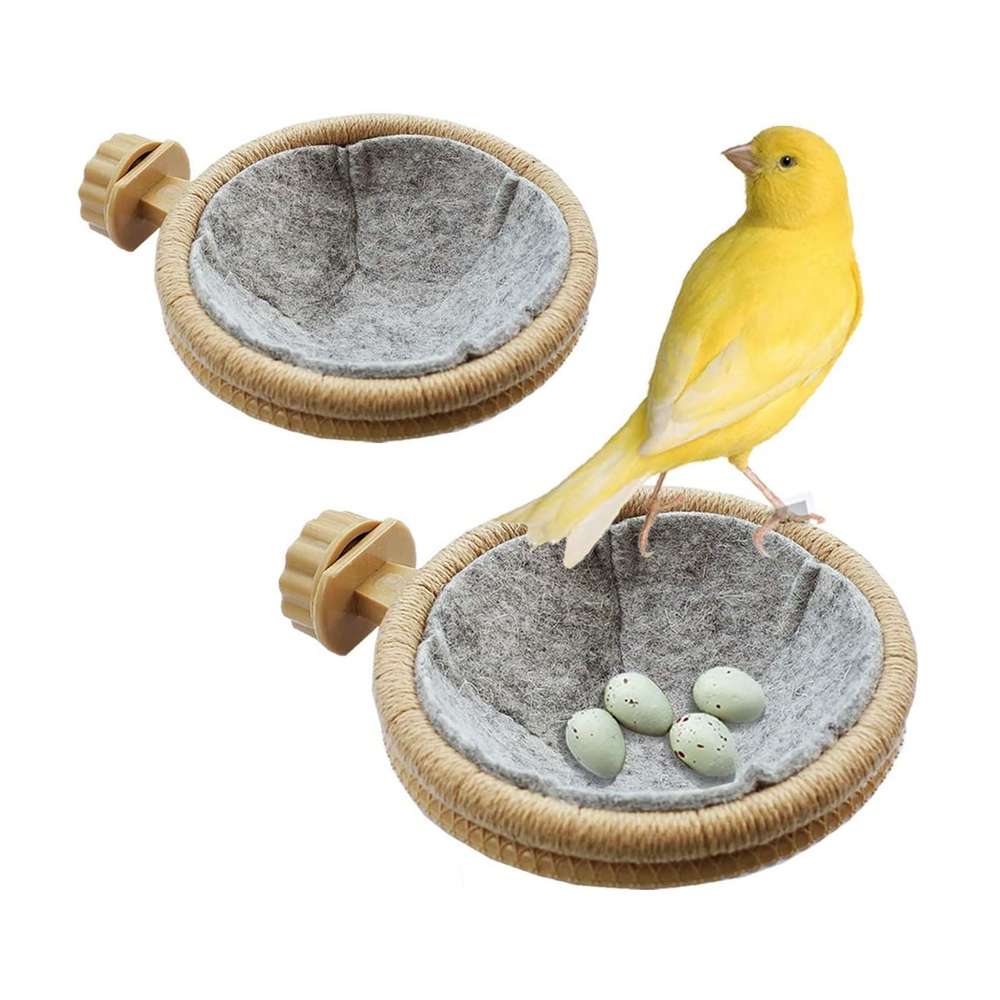 Comfortable Bird Nest Cushion Sleeping Wool Felt Mat Accessories - Minihomy