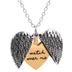 Women Necklace Custom You Are My Sunshine Open Locket Love Wings Pendant Necklace